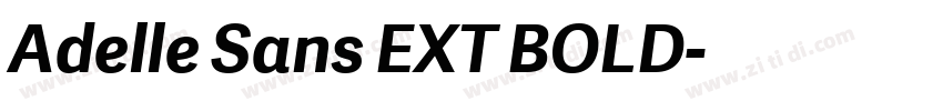 Adelle Sans EXT BOLD字体转换 Adelle Sans EXT BOLD字体转换